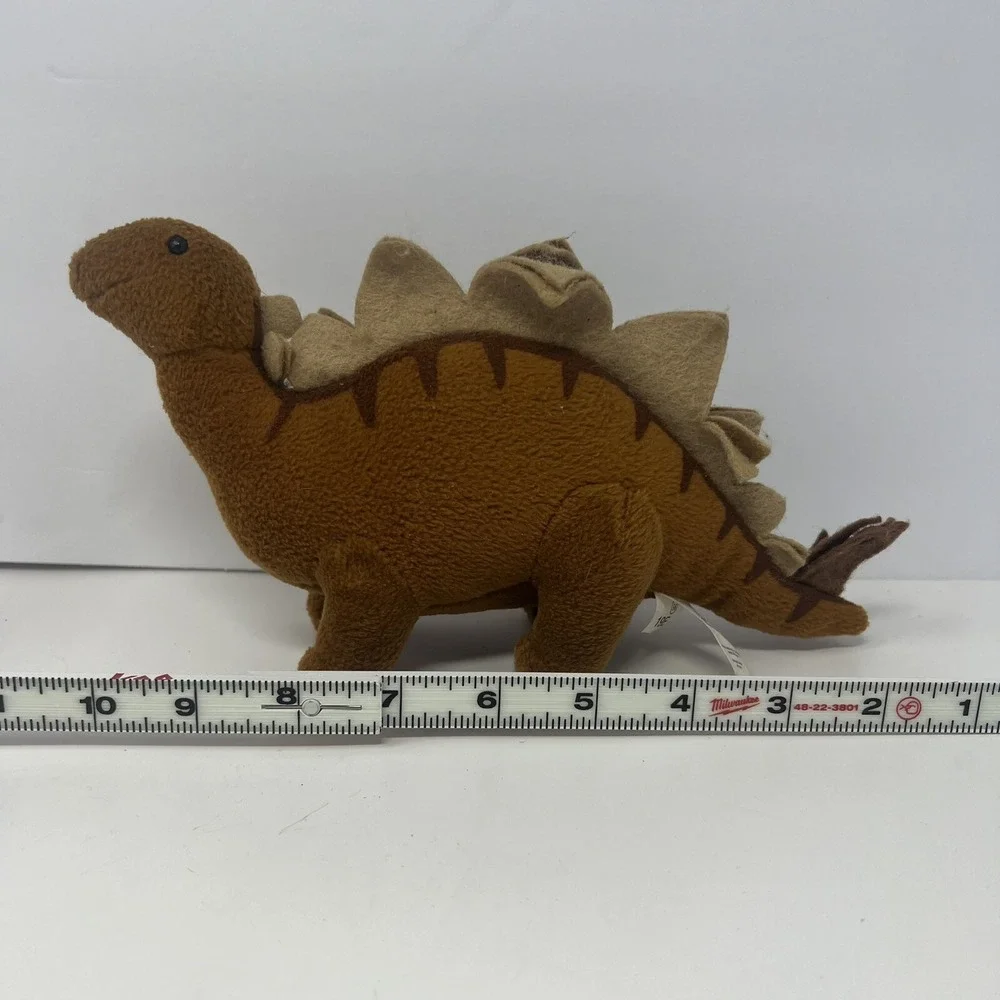 Vintage Dakin Brown Dinosaur‎ Plush Stuffed Animal Toy 9.5